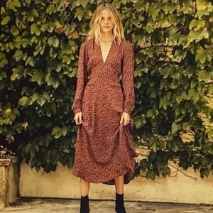 Doen CHARLESTON DRESS -- NAVY/RED CHERRY WILLOW